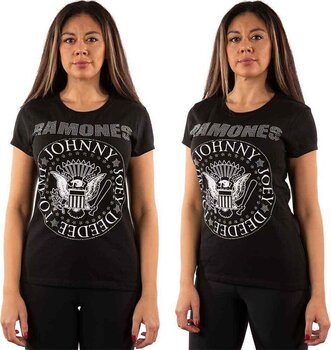 T-shirt Ramones Presidential Seal (Embellished) Black 2XL Femme T-shirt - 5