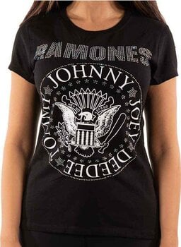T-shirt Ramones Presidential Seal (Embellished) Black 2XL Femme T-shirt - 3