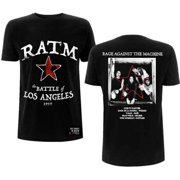 T-shirt Rage Against The Machine Battle Star (Back Print) Black XL T-shirt - 3