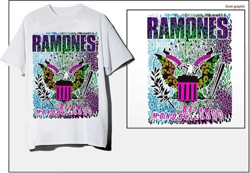 Tricou Ramones Animal Skin White 2XL Tricou - 2