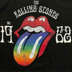 T-Shirt The Rolling Stones Sixty Rainbow Tongue '62 (Puff Print) - 3