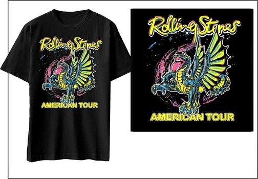 T-Shirt The Rolling Stones American Tour Dragon Black M T-Shirt - 2