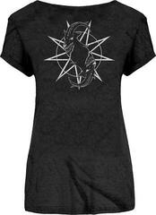 T-shirt Slipknot Goat Star Logo (Back Print) Black XL Feminino T-shirt - 1