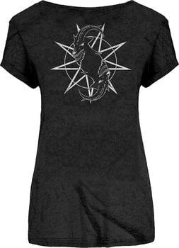 T-Shirt Slipknot Goat Star Logo (Back Print) Black 2XL Ladies T-Shirt - 2