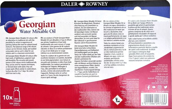 Uljana boja Daler Rowney Georgian Set uljanih boja 10x20ml 10 kom - 5