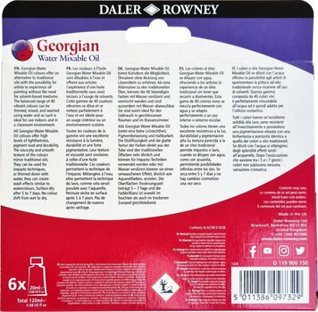 Uljana boja Daler Rowney Georgian Set uljanih boja 6x20ml 6 kom - 5