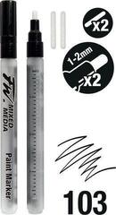 Tuschezeichner Daler Rowney FW Satz Einlagen Black 1-2 mm 2 stk - 1