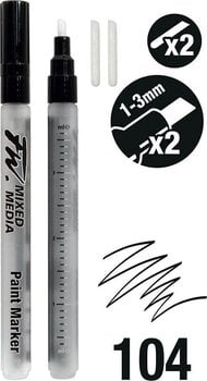 Tuschezeichner Daler Rowney FW Satz Einlagen Black 1-3 mm 2 stk - 2