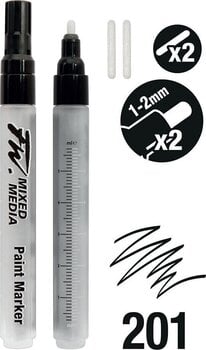 Technické pero Daler Rowney FW Sada linerov Black 1-2 mm 2 ks - 2