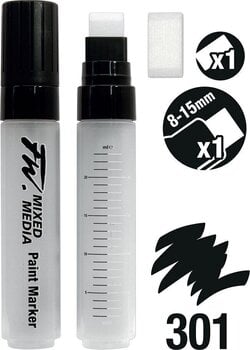 Technické pero Daler Rowney FW Sada linerov Black 8-15 mm 2 ks - 2