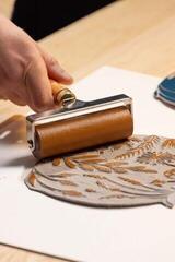 Paint For Linocut Pébéo 141511 Paint For Linocut Burnt Sienna 80 ml - 3