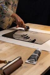 Paint For Linocut Pébéo 141514 Paint For Linocut Cosmos Black 80 ml - 3