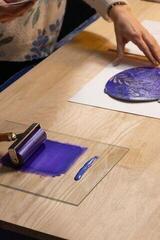 Paint For Linocut Pébéo 141522 Paint For Linocut Duochrome Yellow-Purple 80 ml - 3