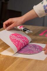 Paint For Linocut Pébéo 141520 Paint For Linocut Fluorescent Orange 80 ml - 4