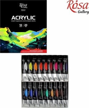 Colore acrilico Rosa Gallery Set di colori acrilici 18x20ml - 2