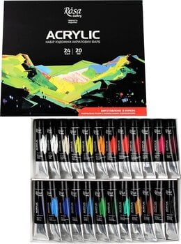 Akrylmaling Rosa Gallery Sæt med akrylmaling 24x20ml - 2