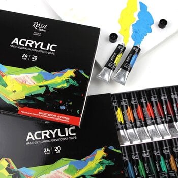 Akrylmaling Rosa Gallery Sæt med akrylmaling 24x20ml - 4