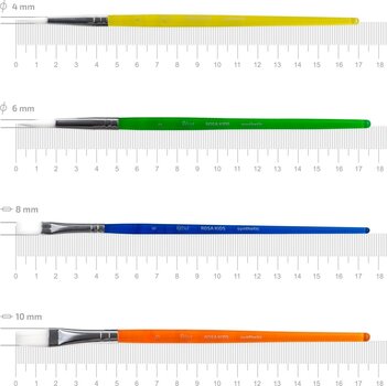 Paint Brush Rosa 184165 Set of Brushes 4 pcs - 5