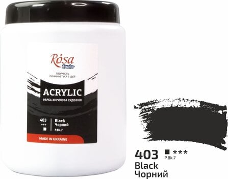 Acrylfarbe Rosa Studio Acrylfarbe Black (403) 1000 ml 1 stk - 2
