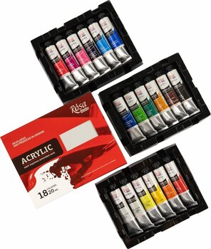 Akrylmaling Rosa Studio Sæt med akrylmaling 18x20ml - 3