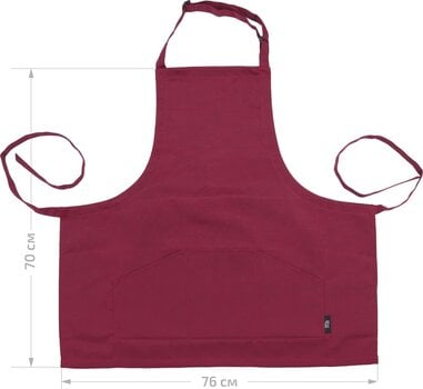 Accessoires Rosa Studio Schort Burgundy 76x70cm - 3