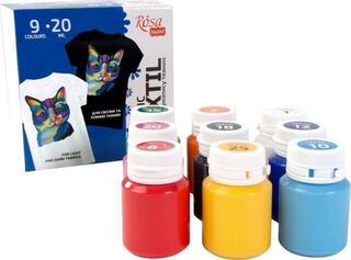 Barva za tekstil Rosa Talent Set barv za tekstil 9x20ml - 2