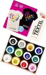 Barva za tekstil Rosa Talent Set barv za tekstil 12x20ml - 1