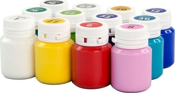 Barva za tekstil Rosa Talent Set barv za tekstil 12x20ml - 4