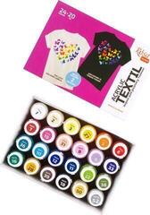 Barva za tekstil Rosa Talent Set barv za tekstil 24x20ml - 2