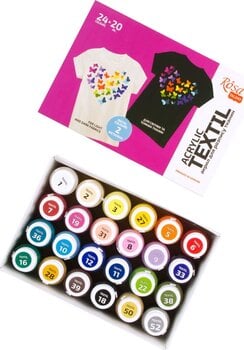 Barva za tekstil Rosa Talent Set barv za tekstil 24x20ml - 3