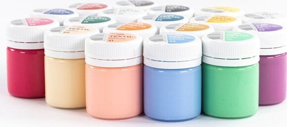 Боя за текстил Rosa Talent Комплект цветове за текстил 18x20ml - 4