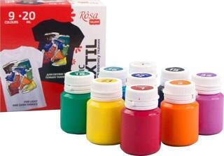 Barva za tekstil Rosa Talent Set barv za tekstil 9x20ml - 2