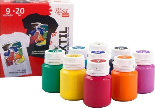 Culaore textilă Rosa Talent Set de culori pentru textile 9x20ml - 3