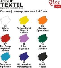 Barva za tekstil Rosa Talent Set barv za tekstil 9x20ml - 4