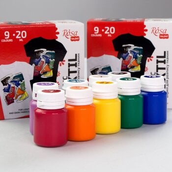 Culaore textilă Rosa Talent Set de culori pentru textile 9x20ml - 6