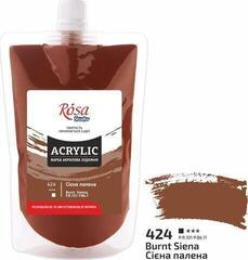 Акрилова фарба Rosa Studio Акрилова фарба Burnt Siena (424) 200 ml 1 шт. - 1