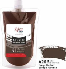 Farba akrylowa Rosa Studio Farba akrylowa Burnt Umber (426) 200 ml 1 szt. - 1