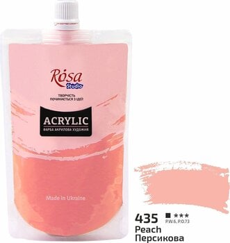 Акрилна боя Rosa Studio АКРИЛНА боя Peach (435) 200 ml 1 бр. - 2