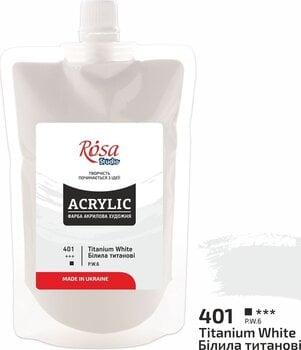 Acrylic Paint Rosa Studio Acrylic Paint Titanium White (401) 200 ml 1 pc - 2
