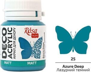 Akrylmaling Rosa Talent Akrylmaling Azure Deep (25) Mat 20 ml 1 Stk. - 1
