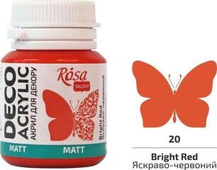 Akrilna boja Rosa Talent Akrilna boja Bright Red (20) Mat 20 ml 1 kom - 1