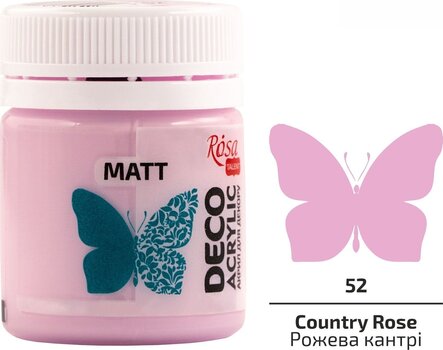 Culoare acrilică Rosa Talent Vopsea acrilică Country Rose (52) Mat 20 ml 1 buc. - 2