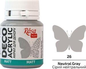 Akrüülvärv Rosa Talent Akrüülvärv Neutral Gray (26) Mat 20 ml 1 tk - 1