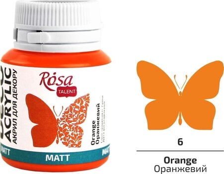 Acrylic Paint Rosa Talent Acrylic Paint Orange (06) Mat 20 ml 1 pc - 2