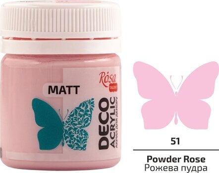 Akrilna boja Rosa Talent Akrilna boja Powder Rose (51) Mat 20 ml 1 kom - 2