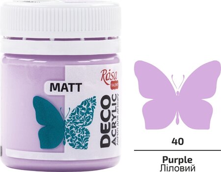 Akrilna boja Rosa Talent Акрилне боје Purple (40) Mat 20 ml 1 kom - 2