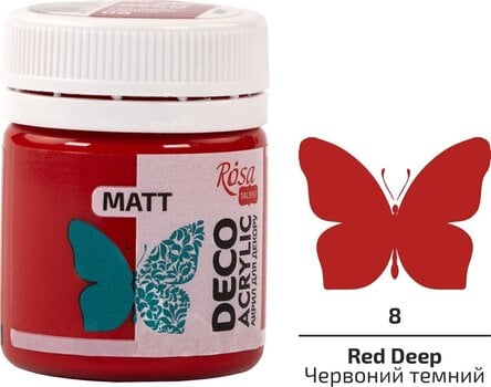Акрилна боя Rosa Talent АКРИЛНА боя Red Deep (08) Mat 20 ml 1 бр. - 2