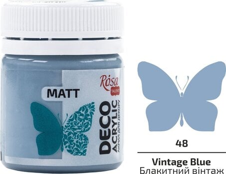 Akrilna barva Rosa Talent Akrilna barva Vintage Blue (48) Mat 20 ml 1 kos - 2
