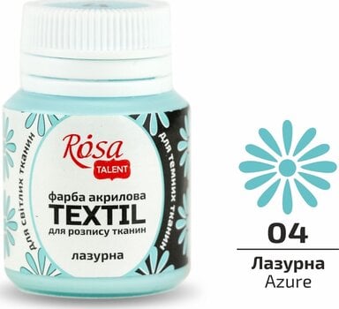 Culaore textilă Rosa Talent Vopsea de material Azure (04) 20 ml 1 buc. - 2