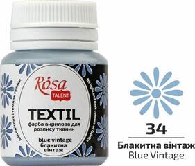 Barva za tekstil Rosa Talent Barva za tkanine Blue Vintage (34) 20 ml 1 kos - 1